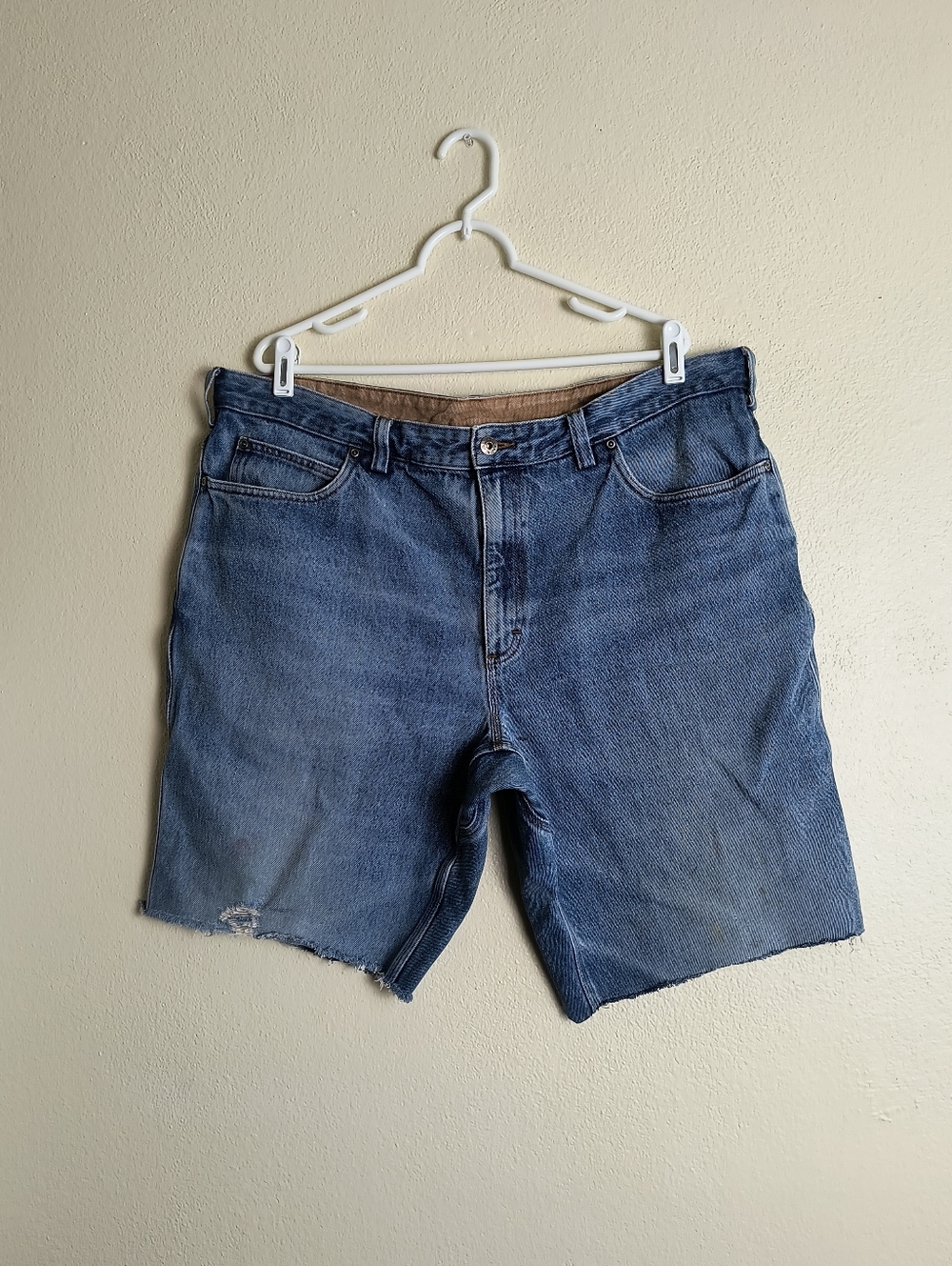 Duluth Trading Co. Men's 42×30 Denim Cutoff Shorts in Blue Big & Tall